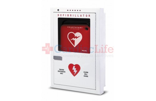 Philips Heartstart Premium Semi-Recessed AED Cabinet