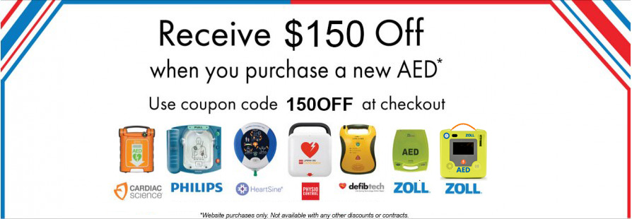 $150 Off New AED